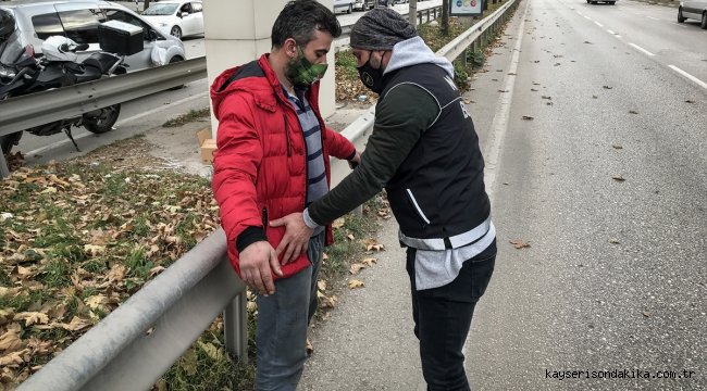 Bursa'da kısıtlamayı ihlal eden şüphelinin üzerinden uyuşturucu çıktı