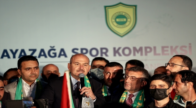 İçişleri Bakanı Soylu, Ayazağa Spor Kompleksi açılışında konuştu: