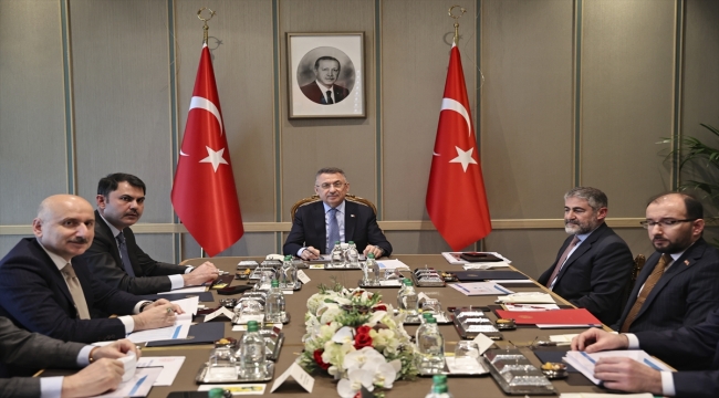 Cumhurbaşkanı Yardımcısı Oktay, çalışma toplantısına başkanlık etti